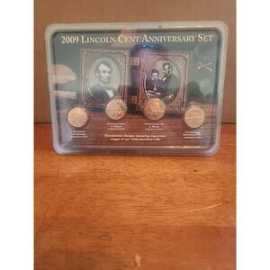 2009 LICOLN CENT ANNIVERARY SET BICENTENNIAL DESIGNS 4 COINS